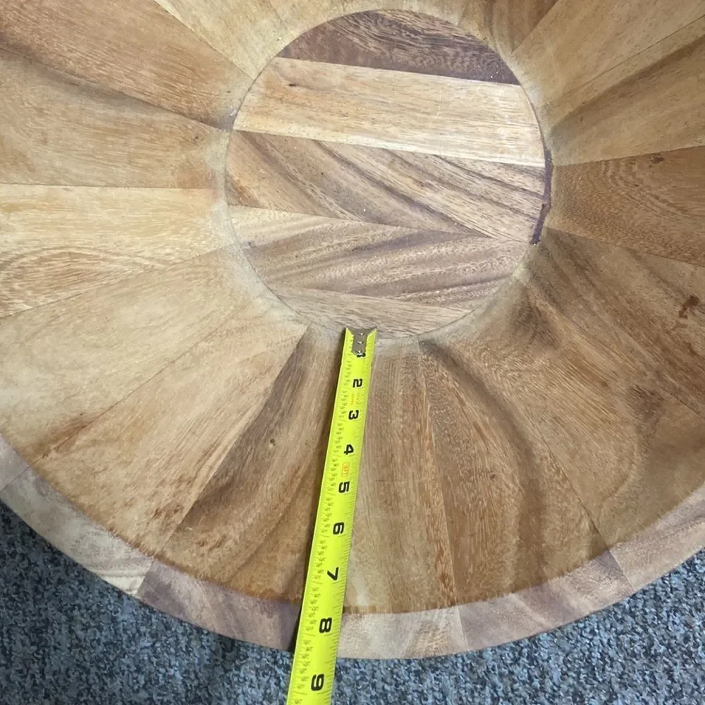 Handmade Wooden Big Bowl Utensil Holder